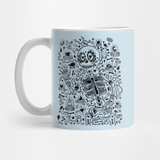 Skeleton Nature Doodle Mug